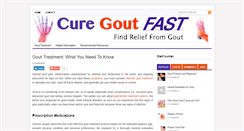 Desktop Screenshot of curegoutfast.com